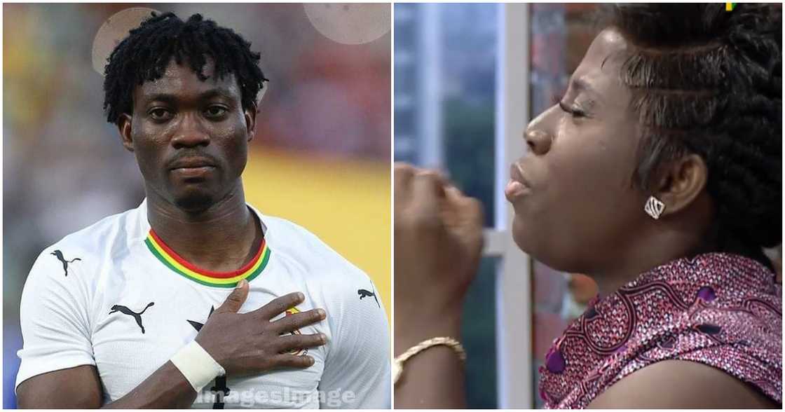 Diana Hamilton in tears as she prays for Christian Atsu