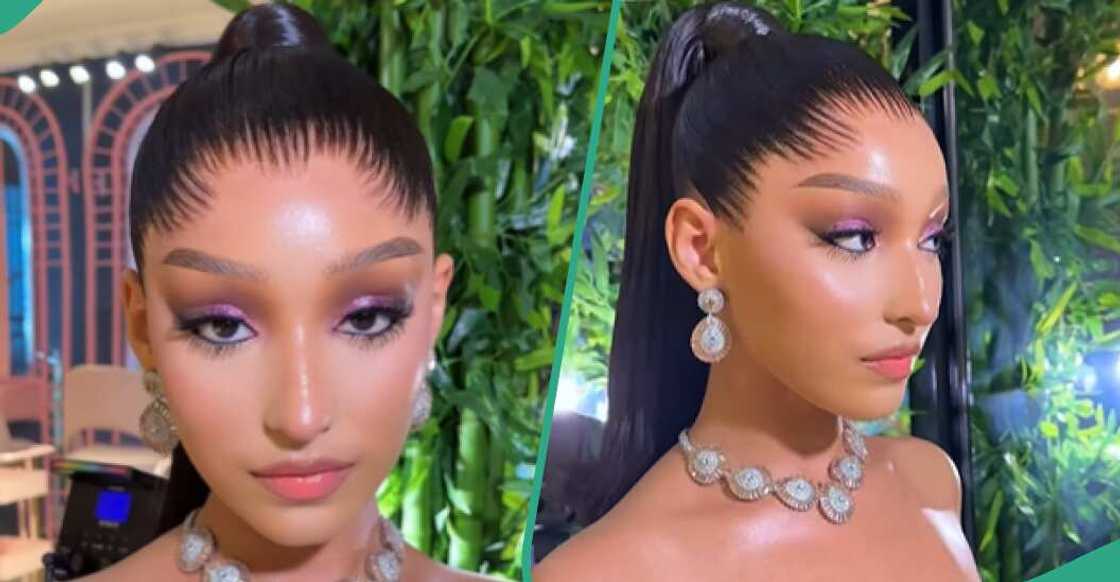 Lady shows off new frontal hairstyle Lady shows off new frontal hairstyle