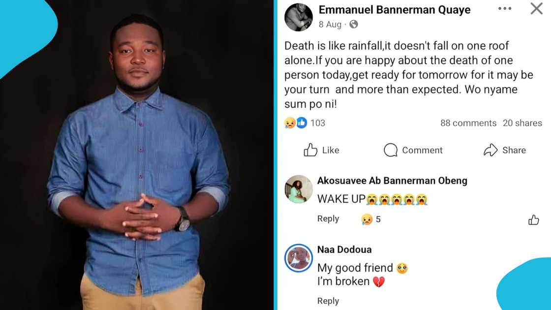 Emmanuel Bannerman, Akosua Vee brother, Akosua Vee brother dead, Akosua Vee loses brother, A Plus brother-in-law dead Emmanuel Bannerman, Akosua Vee brother, Akosua Vee brother dead, Akosua Vee loses brother, A Plus brother-in-law dead