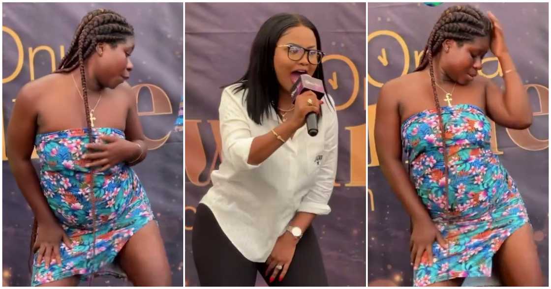 Fish seller dances on Onua Showtime With McBrown on Onua TV Fish seller dances on Onua Showtime With McBrown on Onua TV