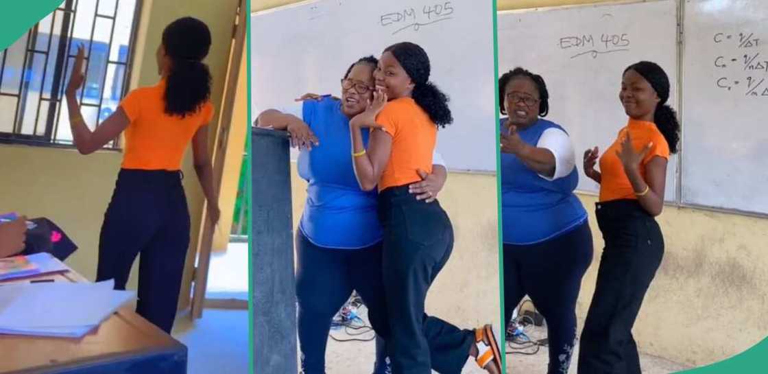 Lady causes stir in class as she celebrates being the first to be married Lady causes stir in class as she celebrates being the first to be married