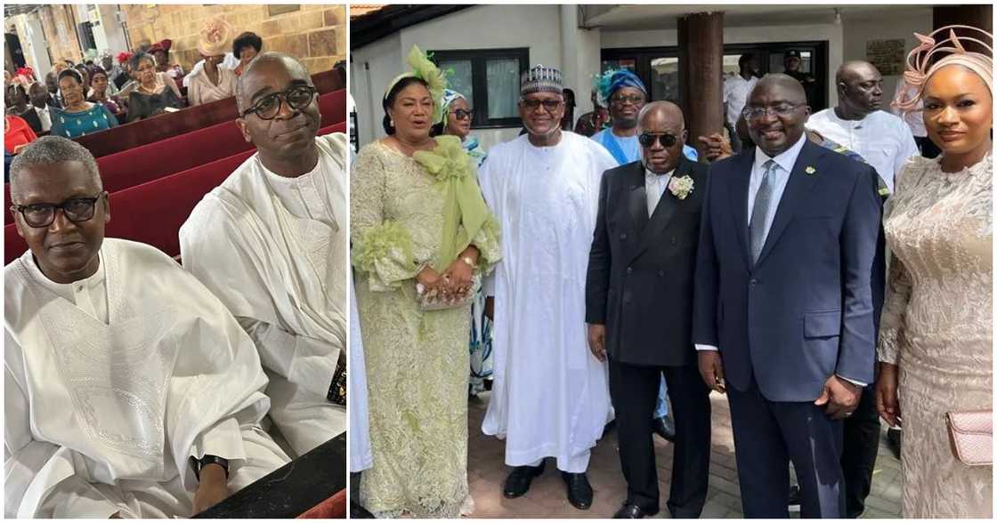 Dangote at Akufo-Addo daughter's wedding Dangote at Akufo-Addo daughter's wedding