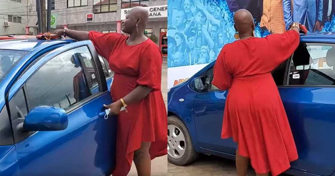 Eunice Godzi: Ghanaian lady who got first class drives for a living whilst pursuing her master's