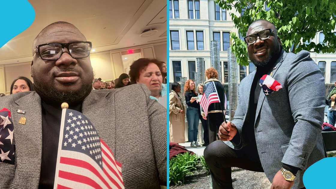 Ghanaian man, US citizenship, American passport, greener pastures, relocates abroad, content creator Ghanaian man, US citizenship, American passport, greener pastures, relocates abroad, content creator