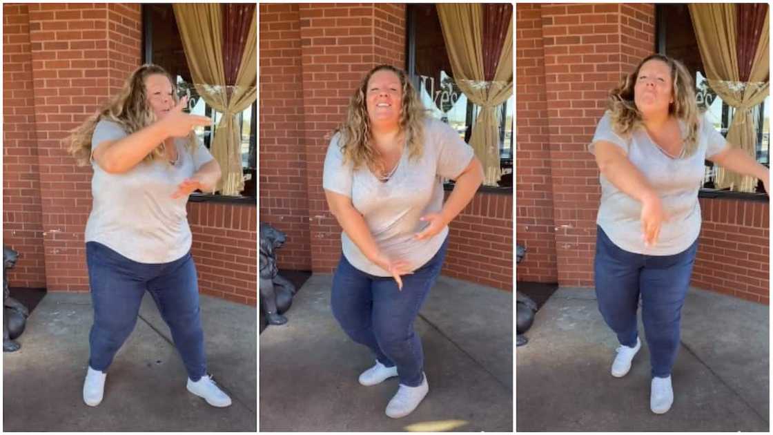 The lady was commended on TikTok. The lady was commended on TikTok.