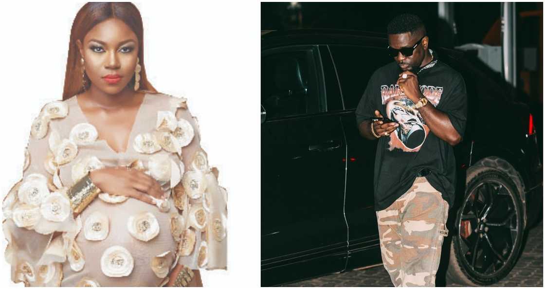 Sarkodie and pregnant Yvonne Nelson Sarkodie and pregnant Yvonne Nelson