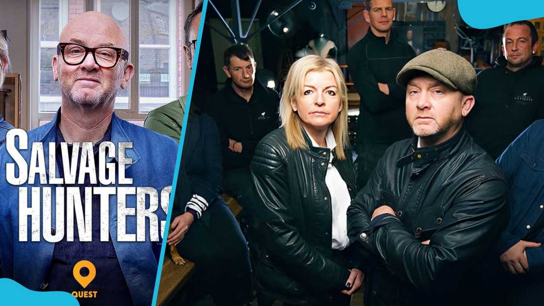 Salvage Hunters' promo cover (L). The Salvage Hunters crew (R). Salvage Hunters' promo cover (L). The Salvage Hunters crew (R).