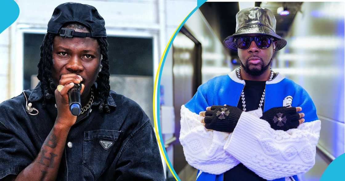 Stonebwoy: Ghanaian Singer Spotted In London With Wyclef Jean After Missing Davido's Wedding (Video)