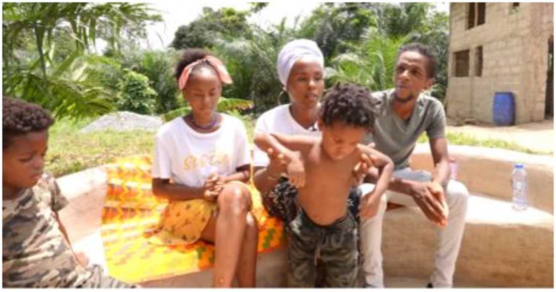 The Jamaican family living in a forest