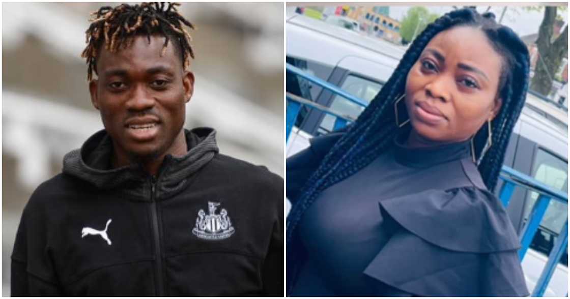 Photos of Ghanaian footballer Christian Atsu and his twin sister.