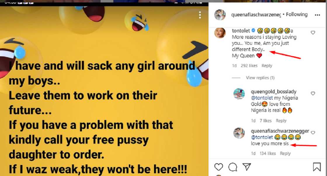 Tonto Dikeh: Nigerian Actress Praises Afia Schwar for Decision Taken on her son’s Relationship with Naa Koshie