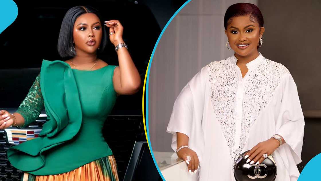 Nana Ama McBrown, Onua Showtime, Movies, Hisense Ghana, Madam Hisense, McBrown eating Nana Ama McBrown, Onua Showtime, Movies, Hisense Ghana, Madam Hisense, McBrown eating