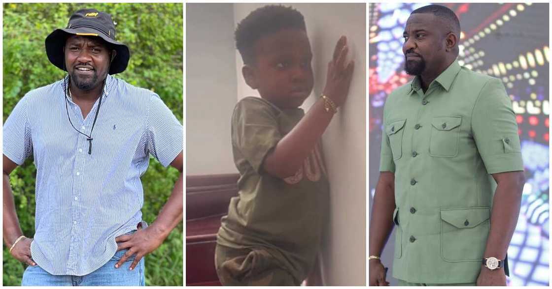 John Dumelo's Son Refuses To Go To School; Rains Foreign Accent on Dad as He Pleads to Go to the Farm John Dumelo's Son Refuses To Go To School; Rains Foreign Accent on Dad as He Pleads to Go to the Farm