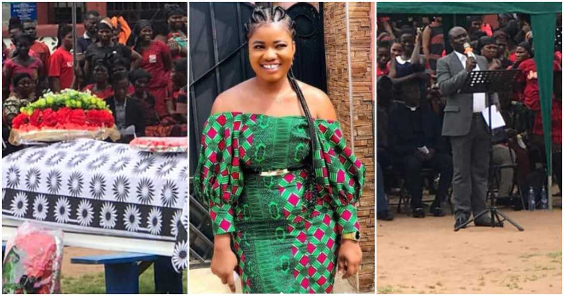Aspiring Ghanaian nurse who was killed in Mankessim in Ghana laid to rest. Aspiring Ghanaian nurse who was killed in Mankessim in Ghana laid to rest.