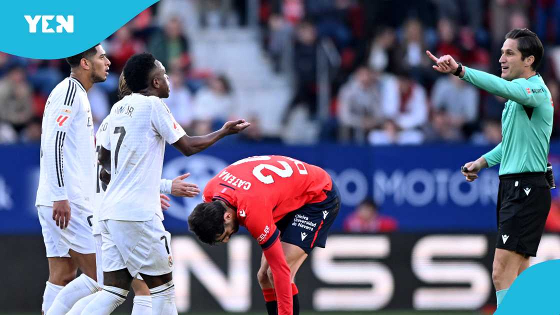 Referee Jose Munuera Montero has revealed what Jude Bellingham said to him, which led to the latter's sending off. Photo by Soccrates Images. Referee Jose Munuera Montero has revealed what Jude Bellingham said to him, which led to the latter's sending off. Photo by Soccrates Images.