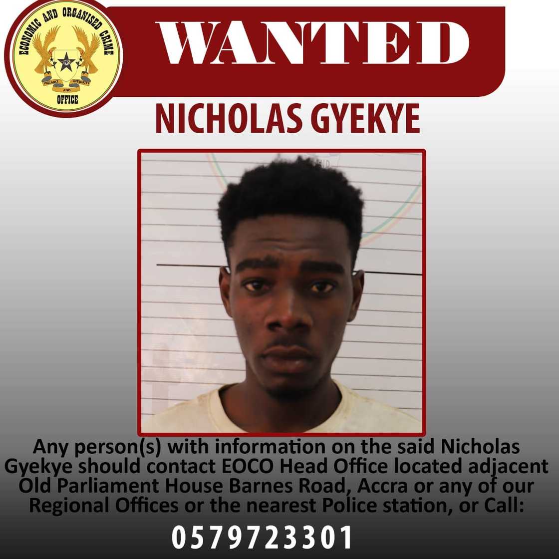 EOCO did state Nicholas' crime