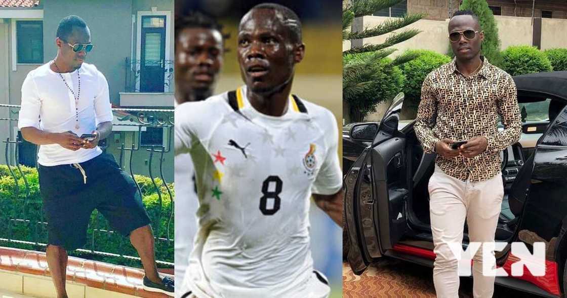 Emmanuel Agyeman Badu lines up his fleet of cars in his mansion