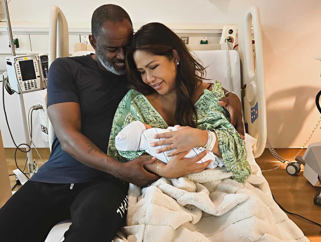 Briana McKnight welcomes the young Brian