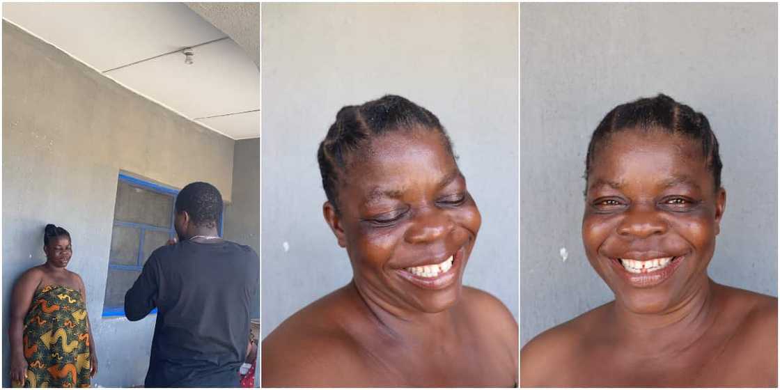Nigerian mum lights up social media with priceless smiles as son takes photos of her, stirs reactions Nigerian mum lights up social media with priceless smiles as son takes photos of her, stirs reactions