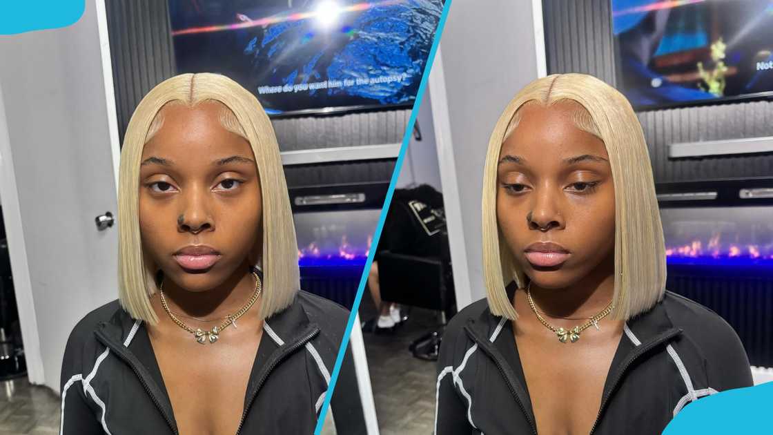 Middle-part bob Middle-part bob