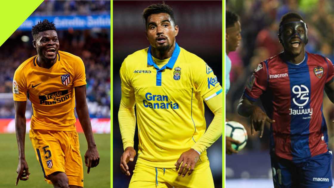 Kevin-Prince Boateng, Thomas Partey and Emmanuel Boateng in the La Liga.