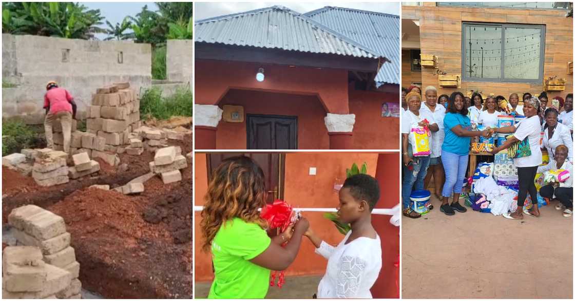 Visually impaired Maame Serwaa gets a new house. Visually impaired Maame Serwaa gets a new house.