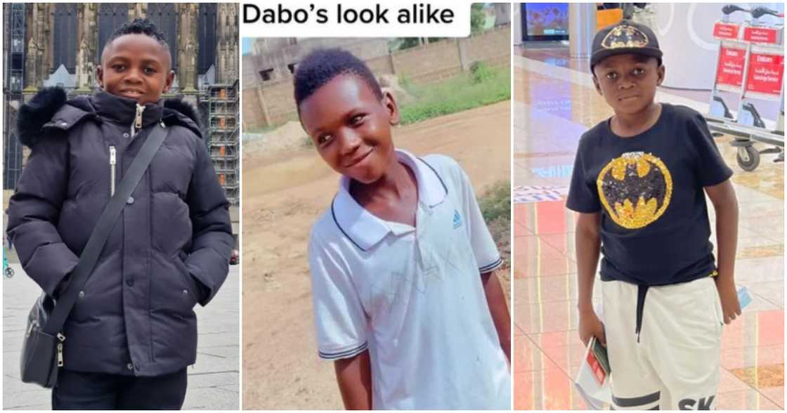 Photos of Yaw Dabo and his said lookalike.