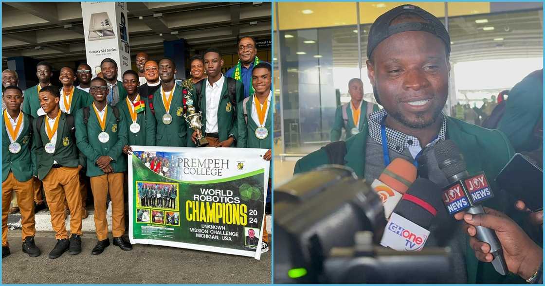 Fans gather at Kotoka to welcome Prempeh College boys