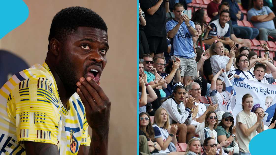 Thomas Partey, Partey vs Tottenham, Tottenham fans against Partey, Tottenham vs Villarreal, UEFA Champions League. Thomas Partey, Partey vs Tottenham, Tottenham fans against Partey, Tottenham vs Villarreal, UEFA Champions League.