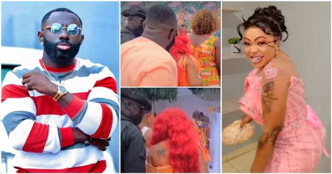 Afia Schwar snubs Kofi Asamoah at Tracey Boakye's wedding.