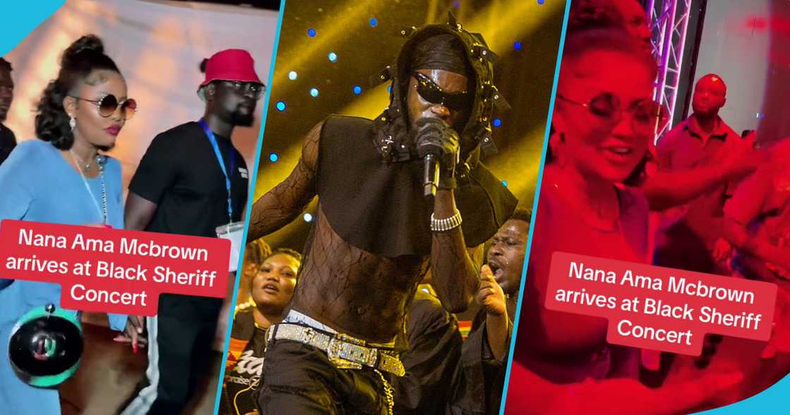 Nana Ama McBrown and Kobby Kyei at Black Sherif's Zaama Disco Concert Nana Ama McBrown and Kobby Kyei at Black Sherif's Zaama Disco Concert
