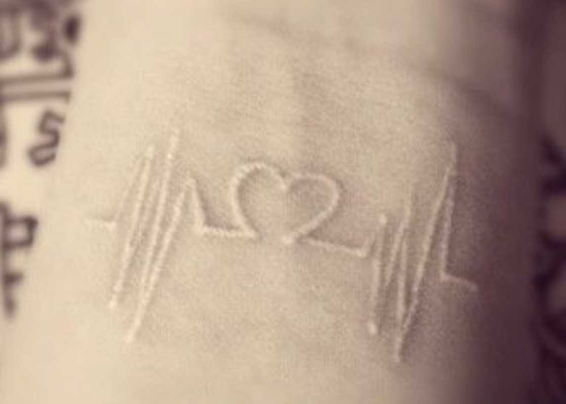 Heartbeat tattoo