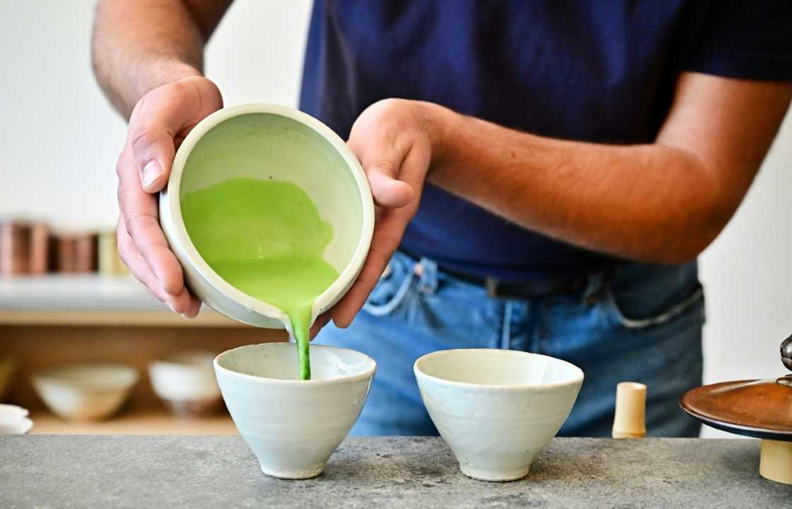 Bright green matcha tea has become a 'cultural touchpoint', one tea shop owner told AFP Bright green matcha tea has become a 'cultural touchpoint', one tea shop owner told AFP