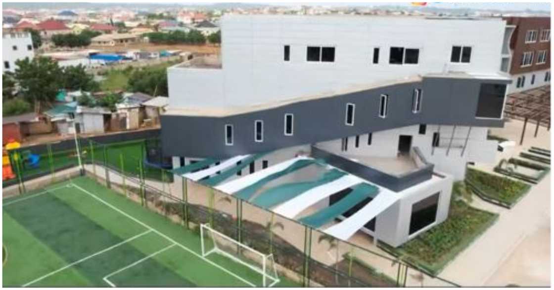 A bird's eye view of the church A bird's eye view of the church