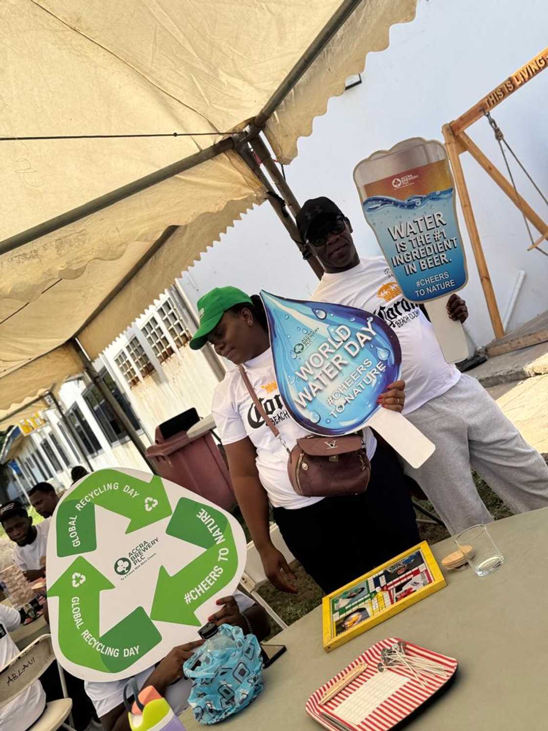Accra Brewery plc marks World recycling day and World Water Day with “Cheers to nature” initiative