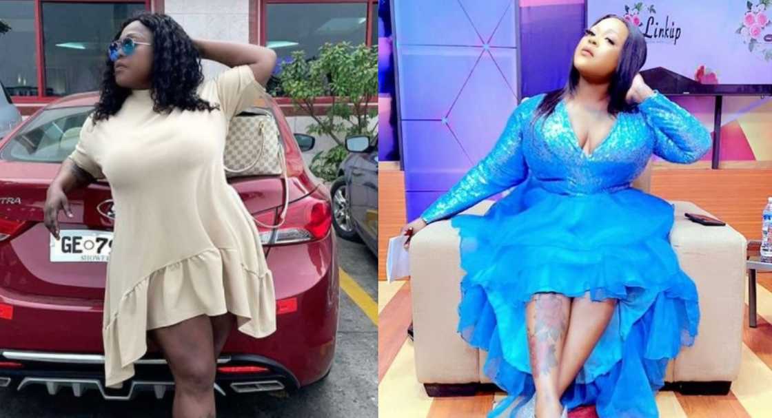 Mona Gucci flaunts her natural face; dares Afia Schwar to do same Mona Gucci flaunts her natural face; dares Afia Schwar to do same