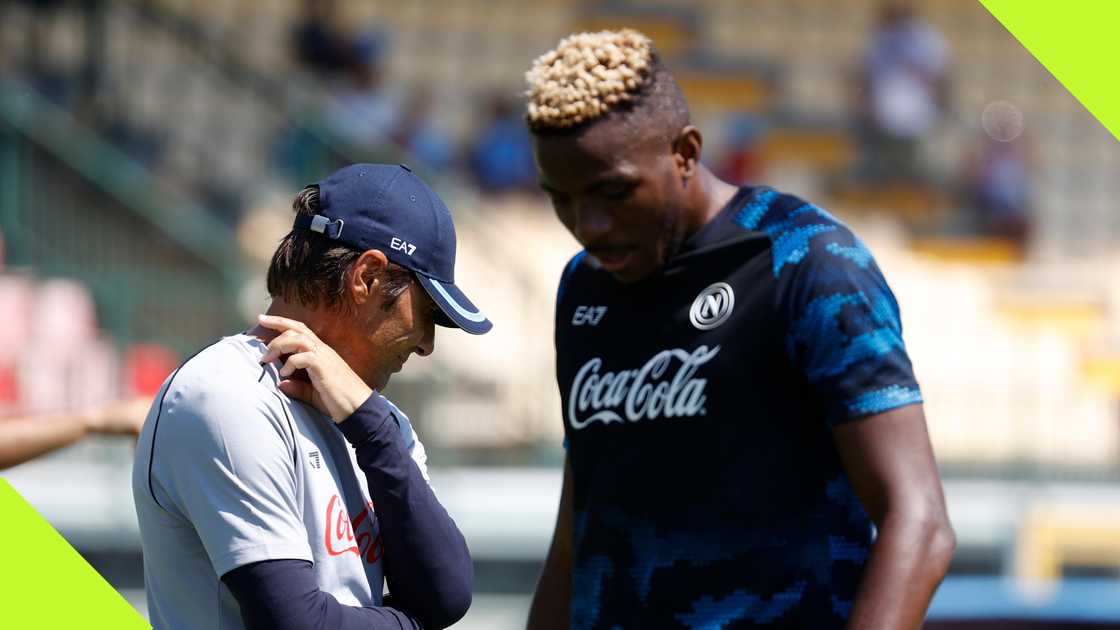 Antonio Conte speaks on transfer situation involving Victor Osimhen. Antonio Conte speaks on transfer situation involving Victor Osimhen.