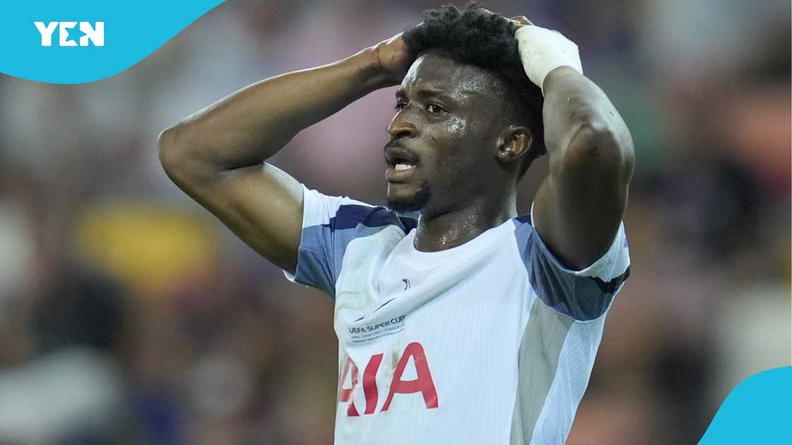 Mohammed Kudus, Tottenham Hotspur, UEFA Super Cup, PSG. Mohammed Kudus, Tottenham Hotspur, UEFA Super Cup, PSG.