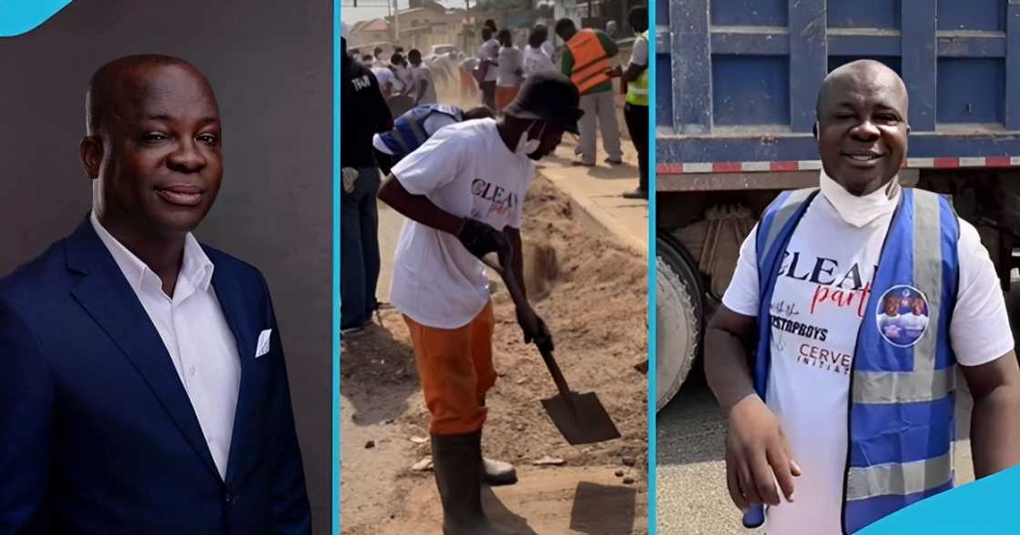 Emmanuel Tobbin, MP-elect, Buzstop Boys, Clean up, Anyaa Sowutuom Emmanuel Tobbin, MP-elect, Buzstop Boys, Clean up, Anyaa Sowutuom