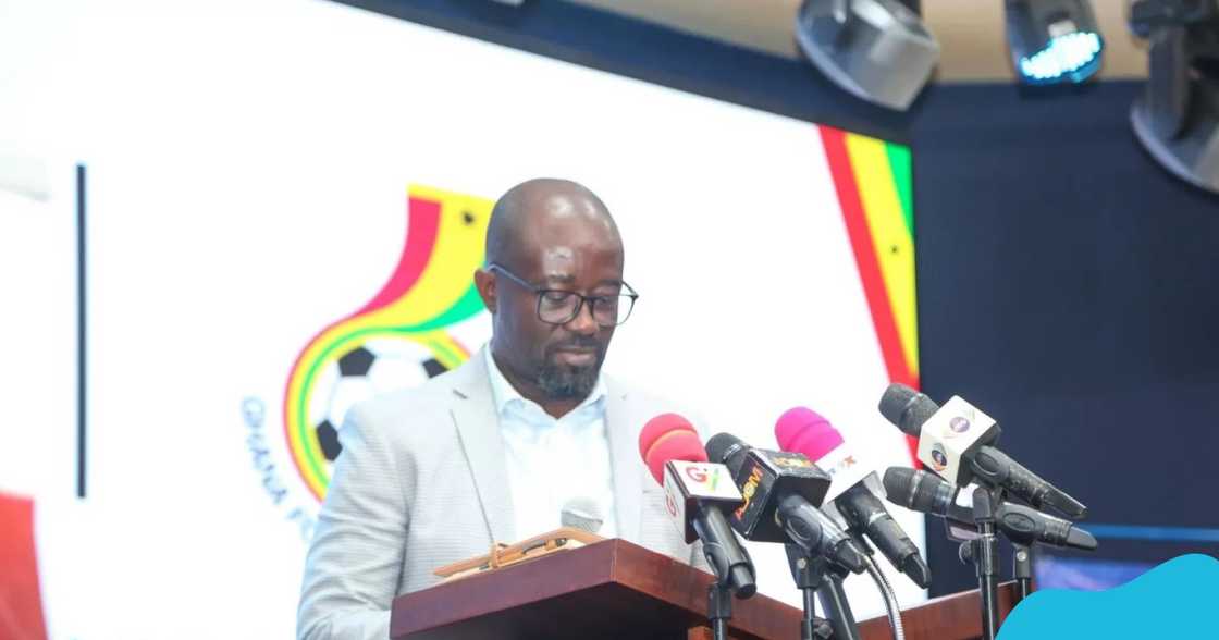 The GFA president, Mr. Okraku