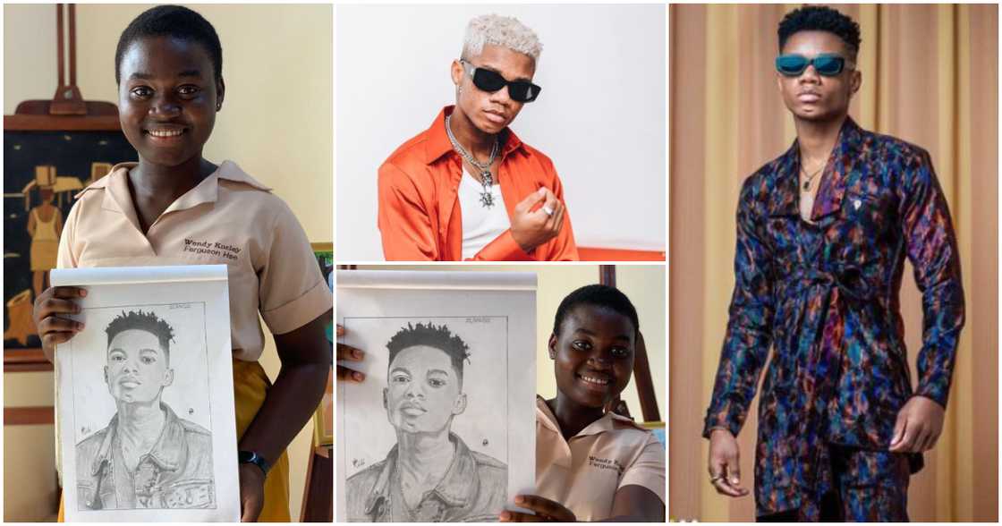 Ghanaian SHS student Wendy Korley draws KiDi Ghanaian SHS student Wendy Korley draws KiDi