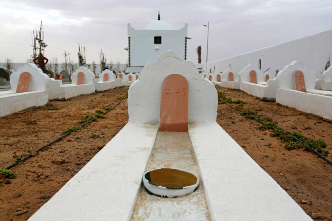 The "Garden of Africa" cemetery in southern Tunisia was built for migrants who drowned crossing the Mediterranean in the hope of a better life in Europe