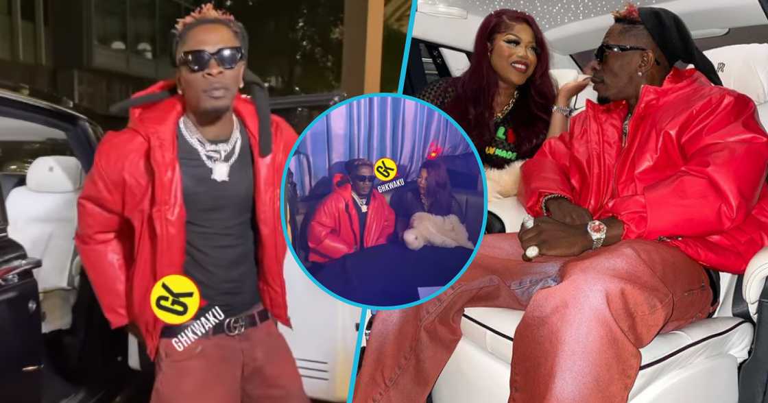 Photos of Shatta Wale and his lover Maali. Photos of Shatta Wale and his lover Maali.