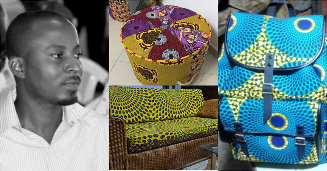 Joel Wilson: Meet the KNUST graduate turned designer who started his business with GHc100 Joel Wilson: Meet the KNUST graduate turned designer who started his business with GHc100