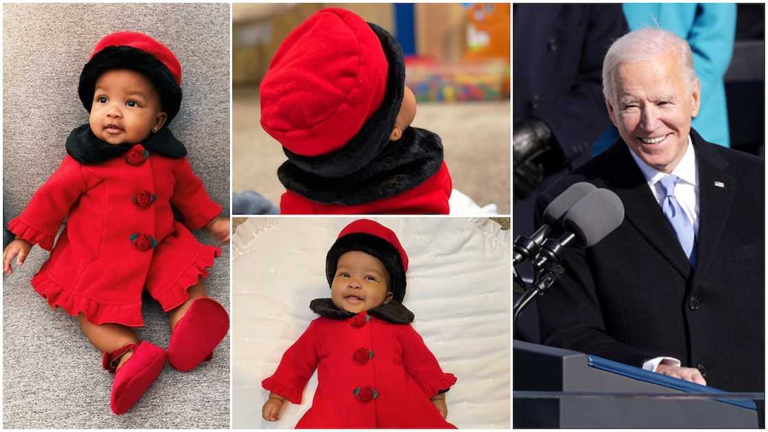 Little baby turns up in amazing outfit on Joe Biden's inauguration day Little baby turns up in amazing outfit on Joe Biden's inauguration day
