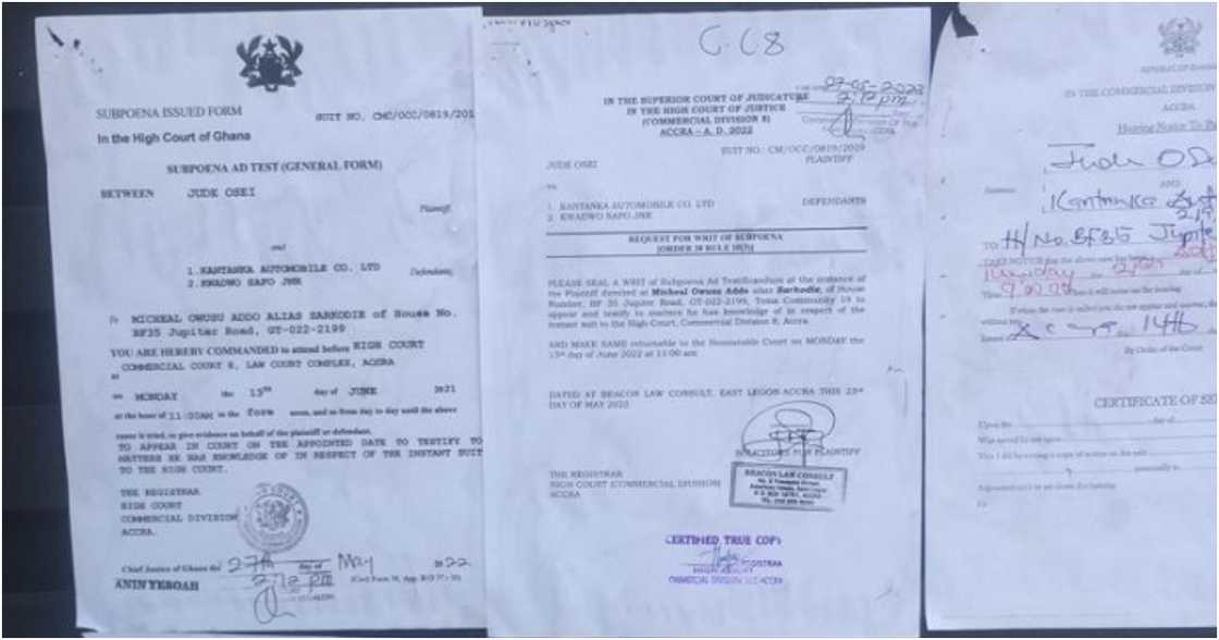 Kantanka Lawsuit: Sarkodie Avoids Court Hearing, Plaintiff's Lawyer Posts Notice On His Gate Kantanka Lawsuit: Sarkodie Avoids Court Hearing, Plaintiff's Lawyer Posts Notice On His Gate