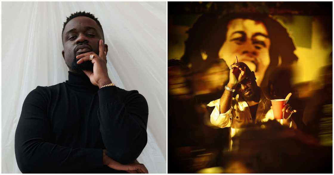 Bob Marley and Sarkodie in photos