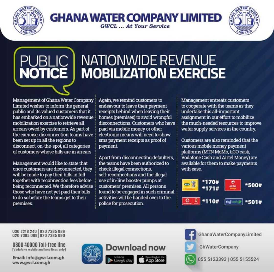 Ghana Water Company says its broke, embarks on massive disconnection exercise