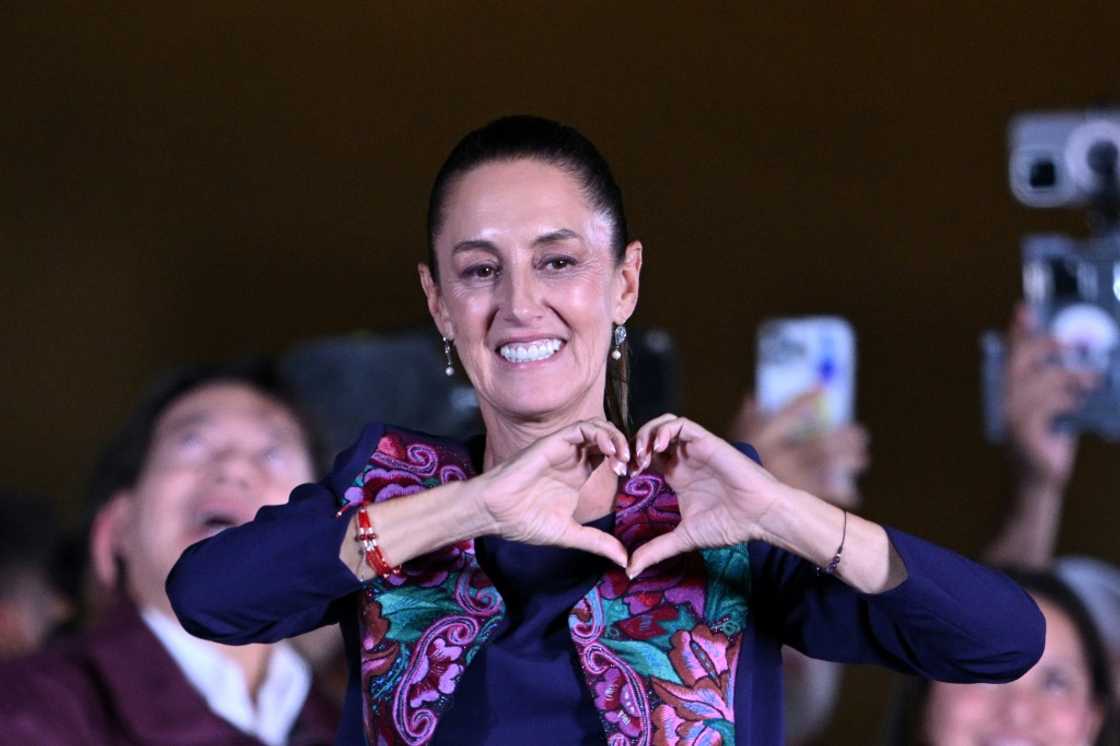 Claudia Sheinbaum celebrates her victory in Mexico's presidential election Claudia Sheinbaum celebrates her victory in Mexico's presidential election