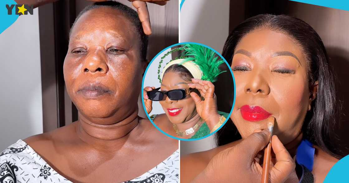 Mother of Ghanaian bride slays in flawless makeup Mother of Ghanaian bride slays in flawless makeup